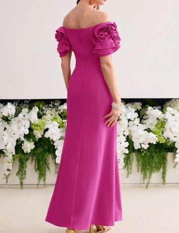 Rochie lunga MOTF, roz