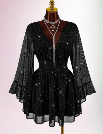 Rochie scurta SHEIN CURVE, negru