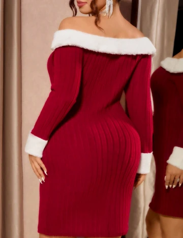 Rochie scurta SHEIN CURVE, rosu