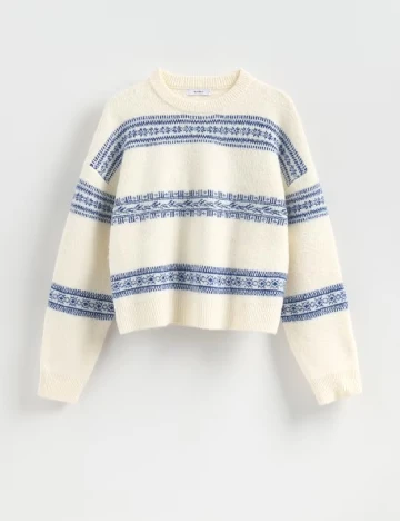 Pulover Reserved, ecru