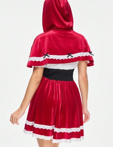 Compleu Romwe, rosu/alb