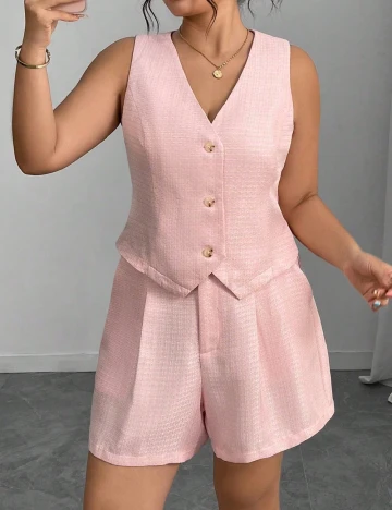 Compleu SHEIN CURVE, roz