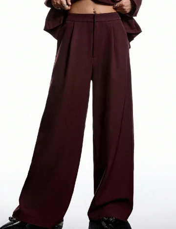 Pantaloni SHEIN, pruna