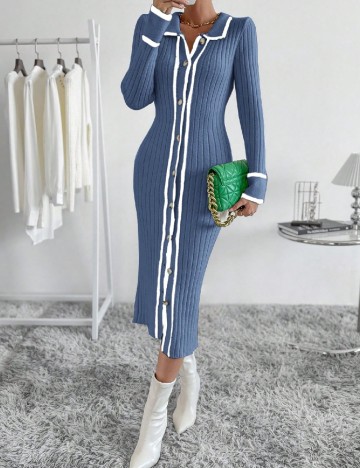 Rochie medie SHEIN, albastru