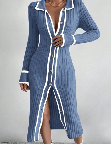 Rochie medie SHEIN, albastru