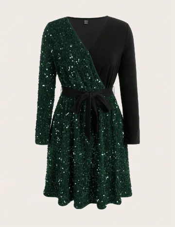 Rochie scurta SHEIN, verde