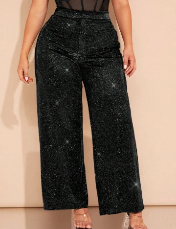 Pantaloni SHEIN CURVE, negru