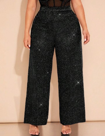 Pantaloni SHEIN CURVE, negru