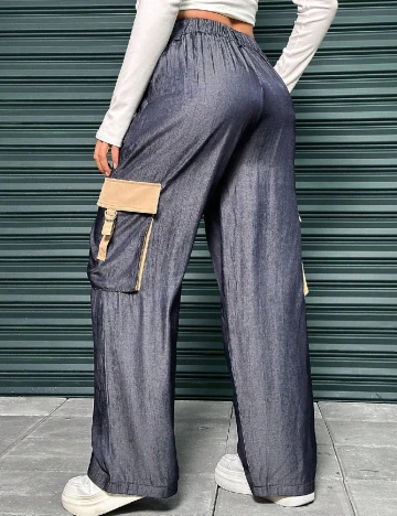 Pantaloni SHEIN, albastru