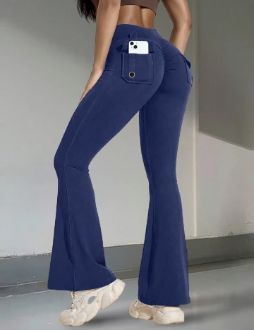 Pantaloni SHEIN CURVE, bleumarin