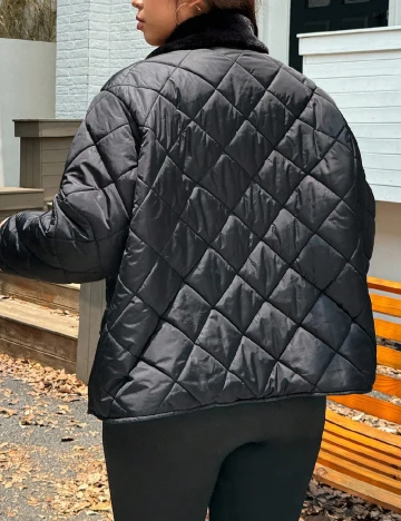 Geaca SHEIN CURVE, negru