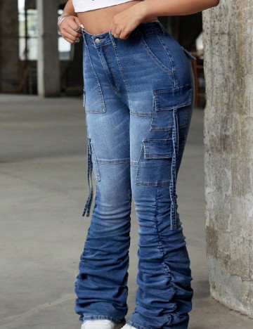 Blugi SHEIN CURVE, albastru