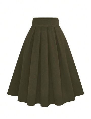 
						Fusta SHEIN CURVE, verde