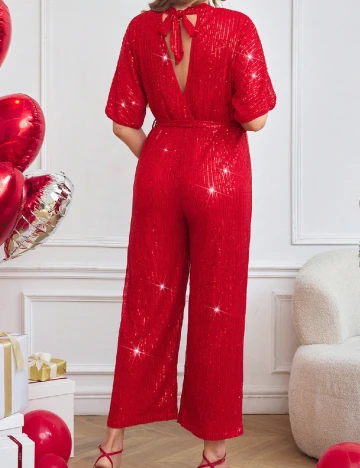 Salopeta SHEIN Maternity, rosu