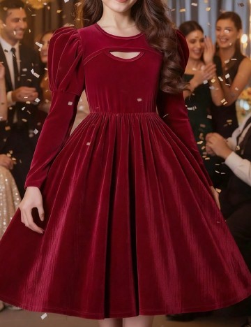 
						Rochie Shein Kids, rosu