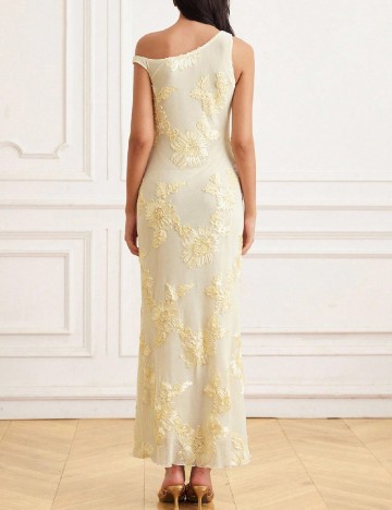 Rochie lunga Aveloria, galben