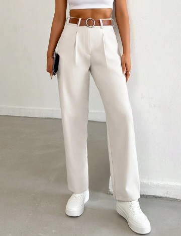 Pantaloni SHEIN, alb