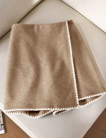 Fusta pantalon SHEIN CURVE, bej