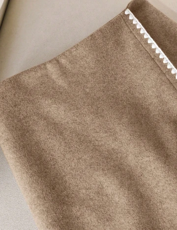 Fusta pantalon SHEIN CURVE, bej