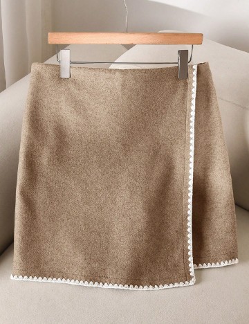 Fusta pantalon SHEIN CURVE, bej