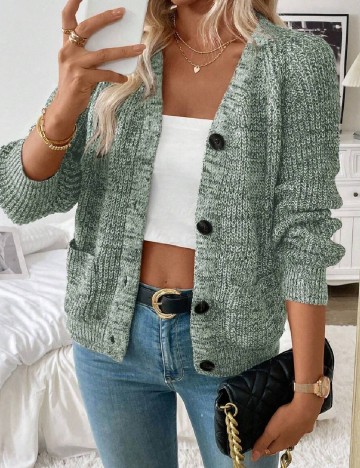 Cardigan SHEIN, verde