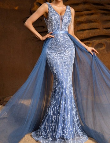 
						Rochie lunga SHEIN, albastru