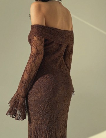 Rochie lunga SHEIN, maro