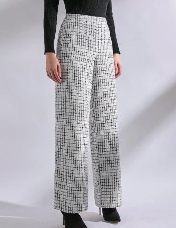 Pantaloni SHEIN, alb