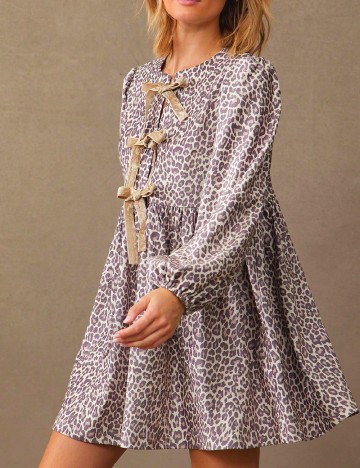 Rochie scurta SHEIN, animal print