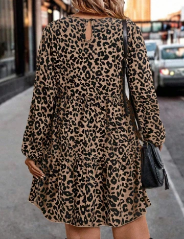 Rochie scurta SHEIN CURVE, animal print