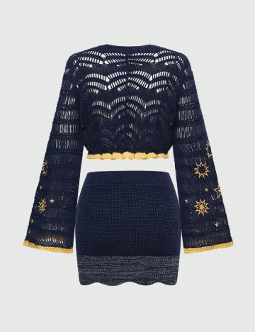 Compleu Romwe, bleumarin