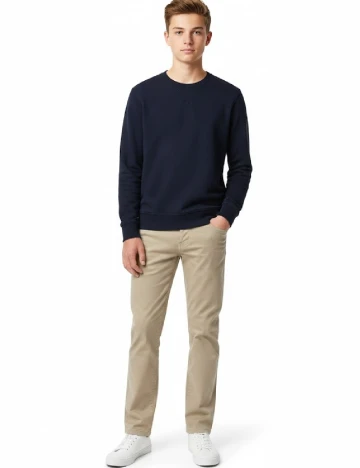 Pantaloni Zara, crem