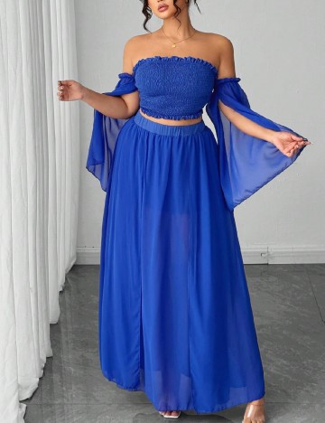 
						Compleu SHEIN CURVE, albastru