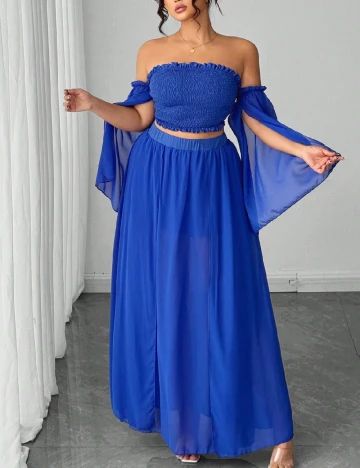 Compleu SHEIN CURVE, albastru