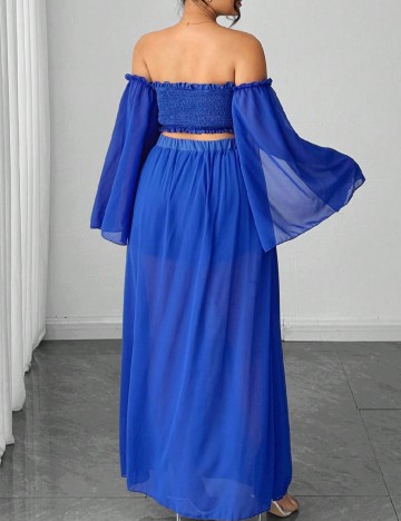 Compleu SHEIN CURVE, albastru