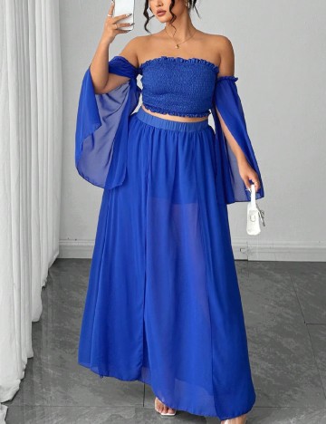 Compleu SHEIN CURVE, albastru