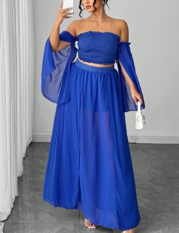 Compleu SHEIN CURVE, albastru