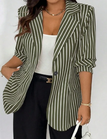 Sacou SHEIN CURVE, verde