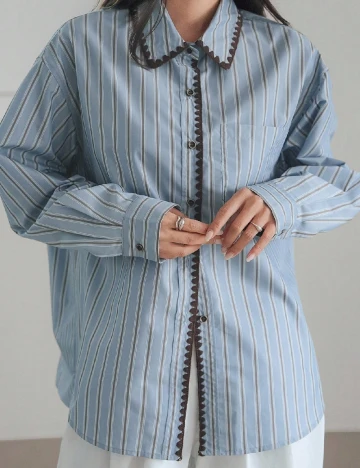 Camasa SHEIN, albastru