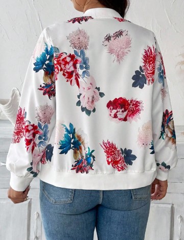 Jacheta SHEIN CURVE, alb