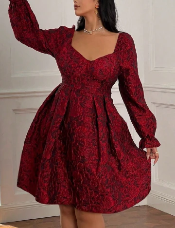 Rochie scurta SHEIN CURVE, rosu