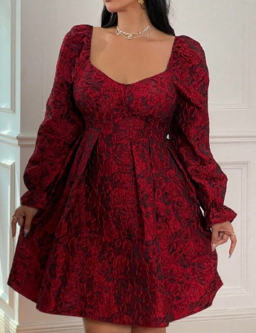 Rochie scurta SHEIN CURVE, rosu