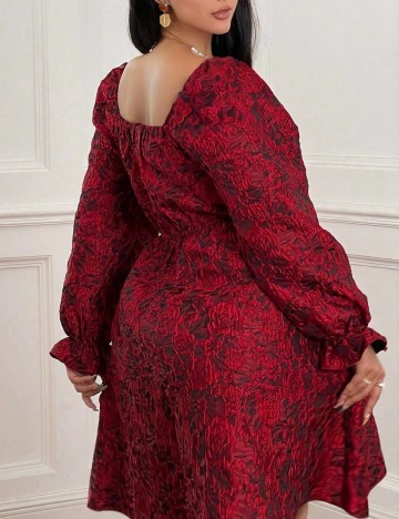 Rochie scurta SHEIN CURVE, rosu