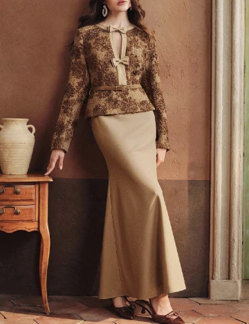 Rochie lunga Anewsta, maro