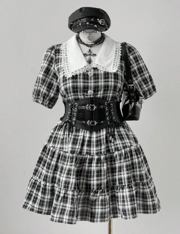 Rochie scurta SHEIN CURVE, negru