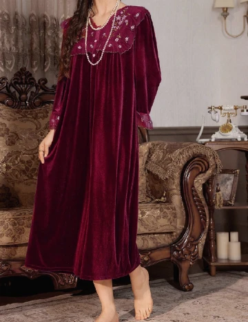 Rochie de noapte SHEIN, visiniu