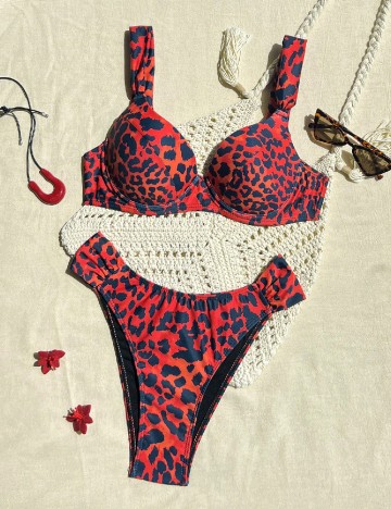 Costum de baie SHEIN, rosu