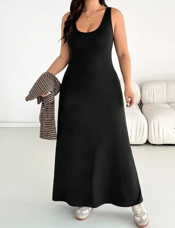 Compleu SHEIN CURVE, maro/negru