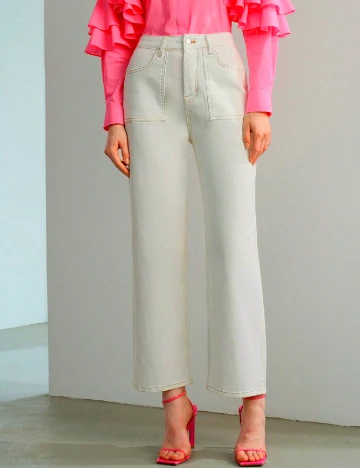 Blugi MOTF, ecru
