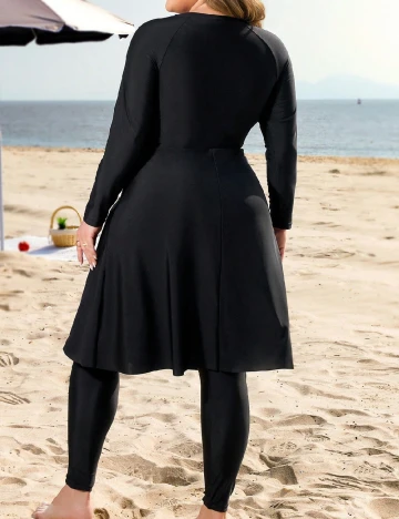 Costum de baie SHEIN CURVE, negru